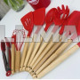 Набор кухонных принадлежностей 12 предметов Kitchen Set красный